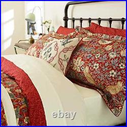 William Morris Strawberry Thief Crimson Duvet Cover or Pillowcases Morris & Co