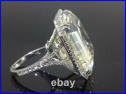 Women Ring Asscher Square Shape Design Jewels 925 Sterling Silver Cubic Zirconia