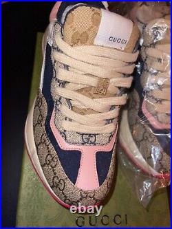 Women's Pink Gucci Rhyton sneaker 9