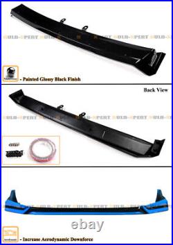 Yofer V3 Boost Blue Pearl Front Bumper Lip Splitter Kit For 2022-24 Honda Civic