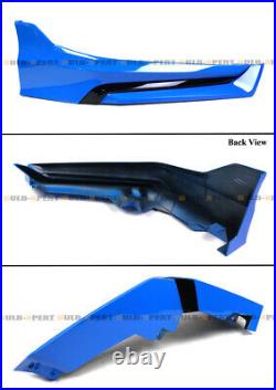 Yofer V3 Boost Blue Pearl Front Bumper Lip Splitter Kit For 2022-24 Honda Civic