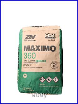 Zinc Sulfate Powder Monohydrate 35.5% Zinc 100% Water Soluble 50 Pounds